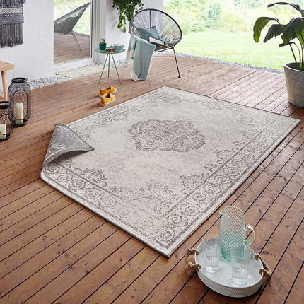 NORTHRUGS Twin Supreme Dubbelzijdig vloerkleed Triomphe - Grijs / Crème