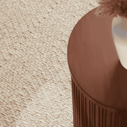 Jute Wol Vloerkleed - Naturel