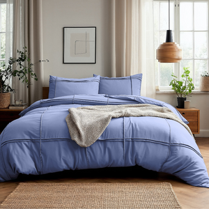 Dekbedovertrek Washed Tufted - Blauw