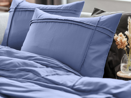 Dekbedovertrek Washed Tufted - Blauw