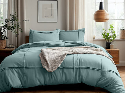 Dekbedovertrek Washed Tufted - Groen