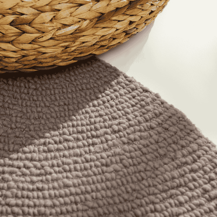 Vloerkleed Calmio Rond - Taupe