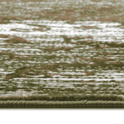 Vloerkleed Bloques - Groen/Crème