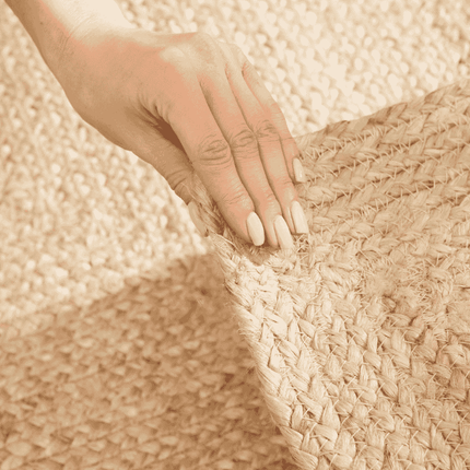 Handgeweven Jute Vloerkleed Juno - Crème