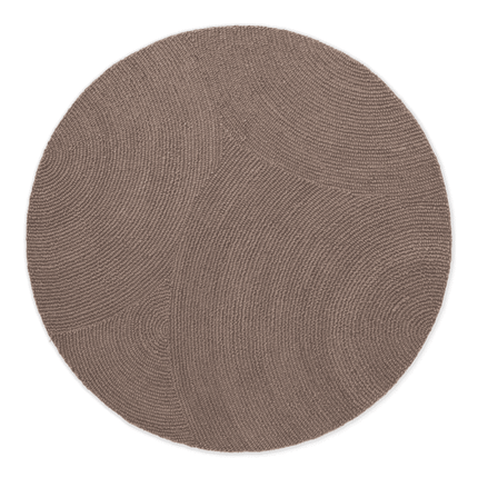Vloerkleed Calmio Rond - Taupe