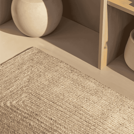 Handgeweven Jute Vloerkleed Juno - Crème