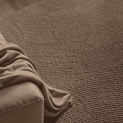 Vloerkleed Calmio Rond - Taupe