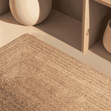 Handgeweven Jute Vloerkleed Juno - Bruin
