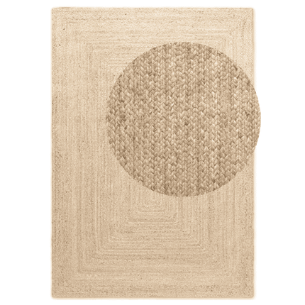 Handgeweven Jute Vloerkleed Juno - Crème