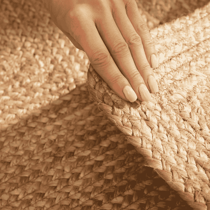 Handgeweven Jute Vloerkleed Juno - Bruin