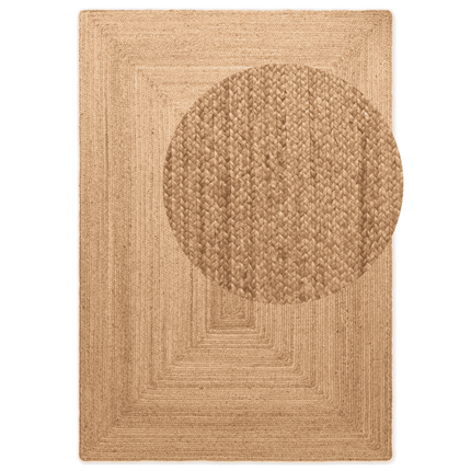 Handgeweven Jute Vloerkleed Juno - Bruin