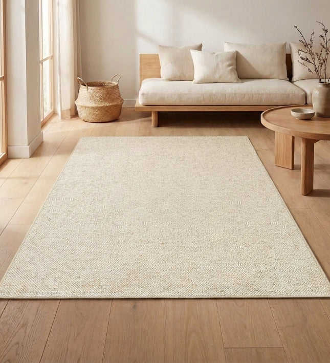 Vloerkleed Wool - Creme