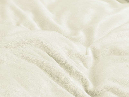 Sleeptime Dekbedovertrek Velvet Uni - Creme