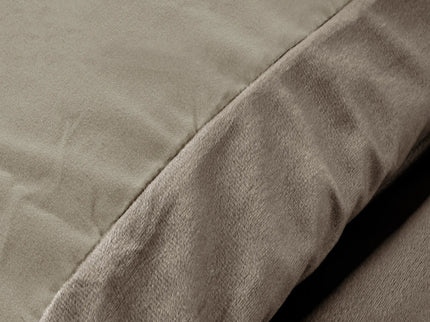 Dekbedovertrek Velvet Uni - Taupe