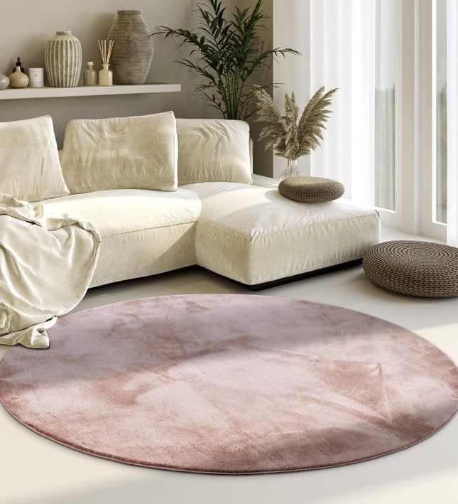 Villeroy & Boch Vloerkleed Leon Rond  - Oud Roze