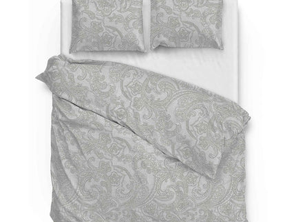 Zo!Home Dekbedovertrek Katoen - Paisley di Lino - Dove Grey