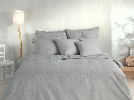 Zo!Home Dekbedovertrek Katoen - Paisley di Lino - Dove Grey