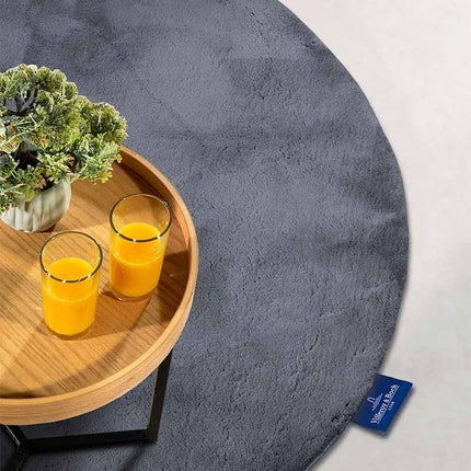 Rond Vloerkleed Leon - Antraciet